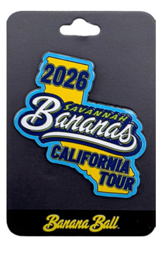 Bananas 2026 California World Tour Lapel Pin