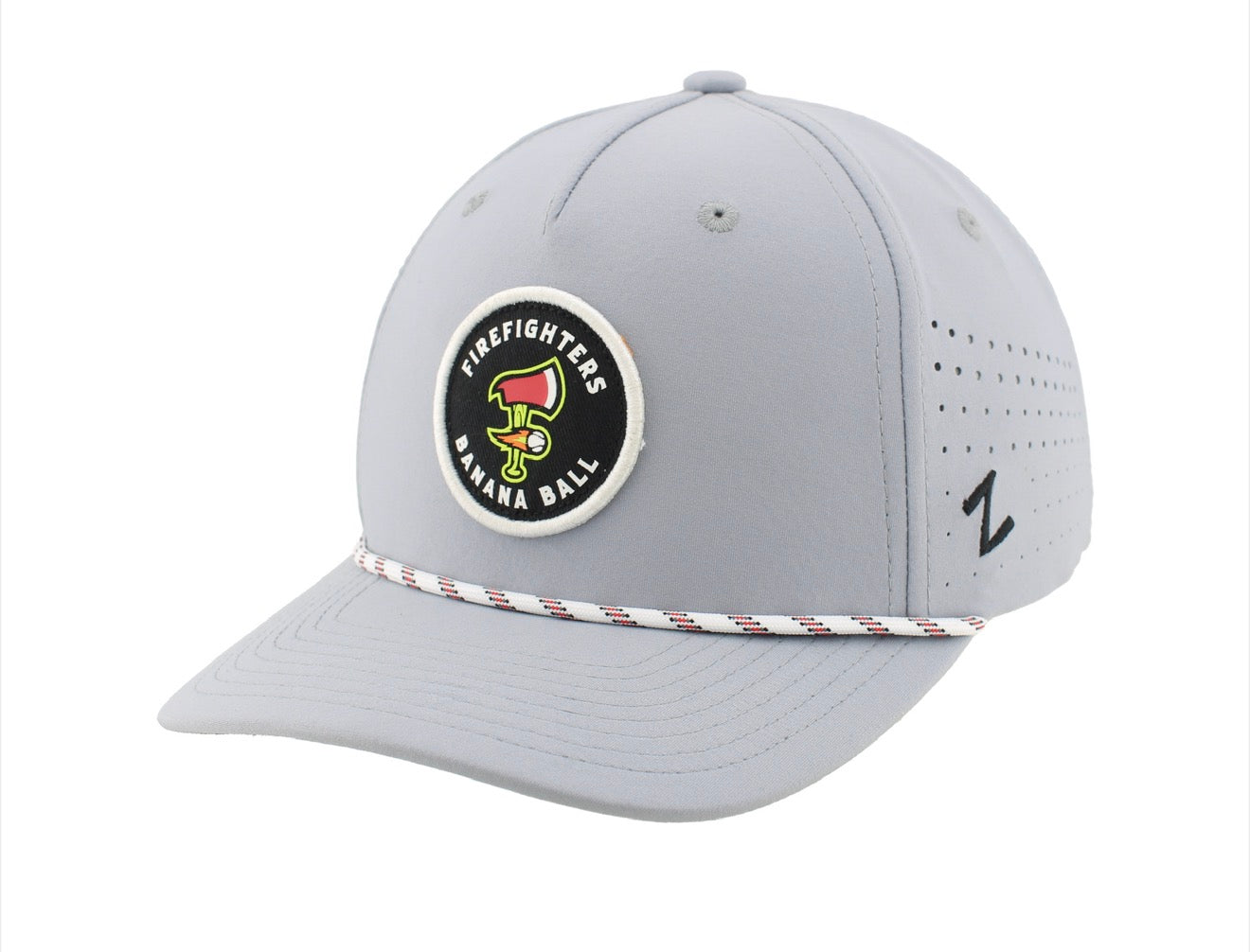 Firefighters Zephyr Spinner Adjustable Rope Hat - Grey