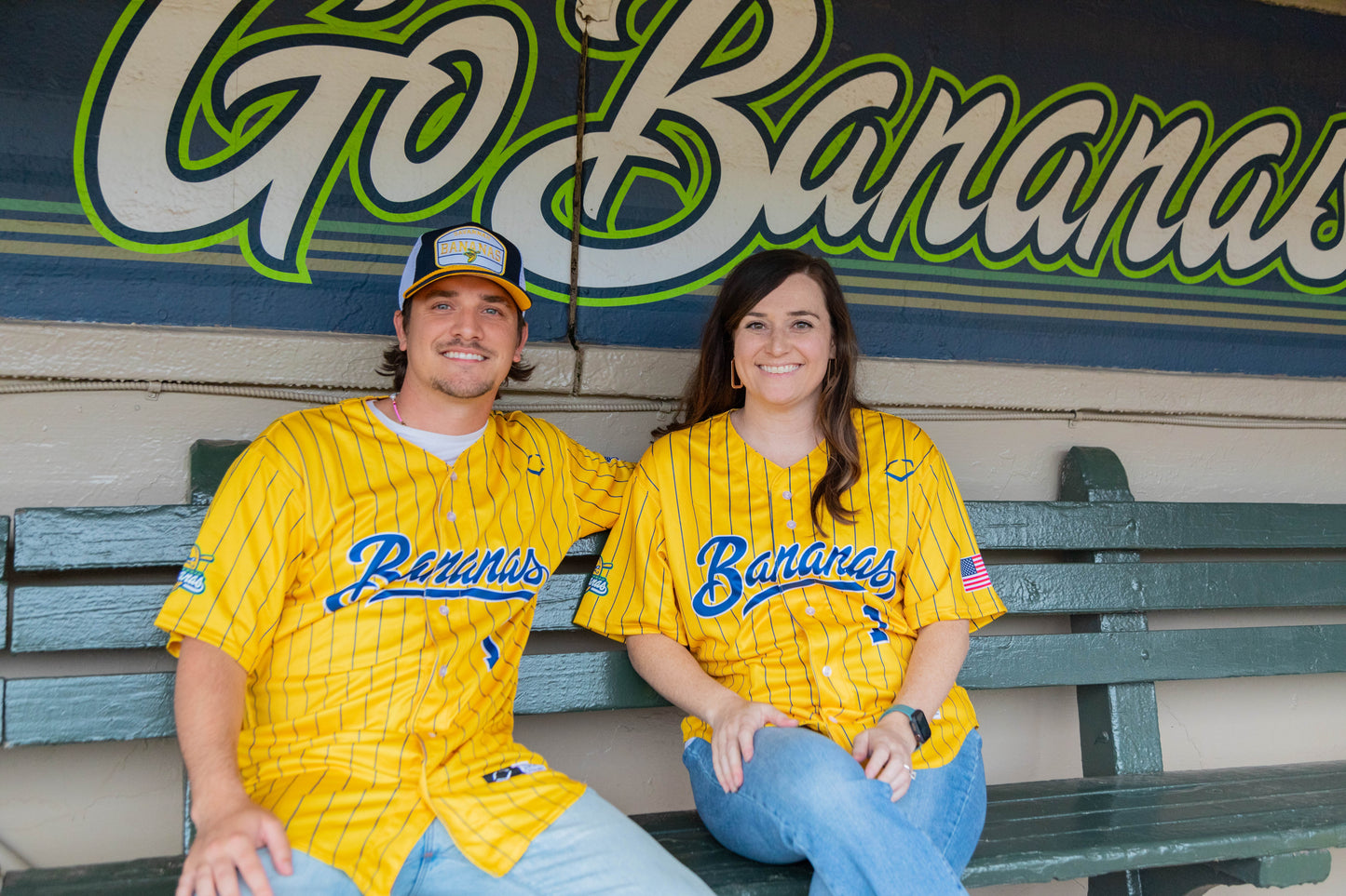 Bananas EvoShield Jersey - Yellow Pin Stripe