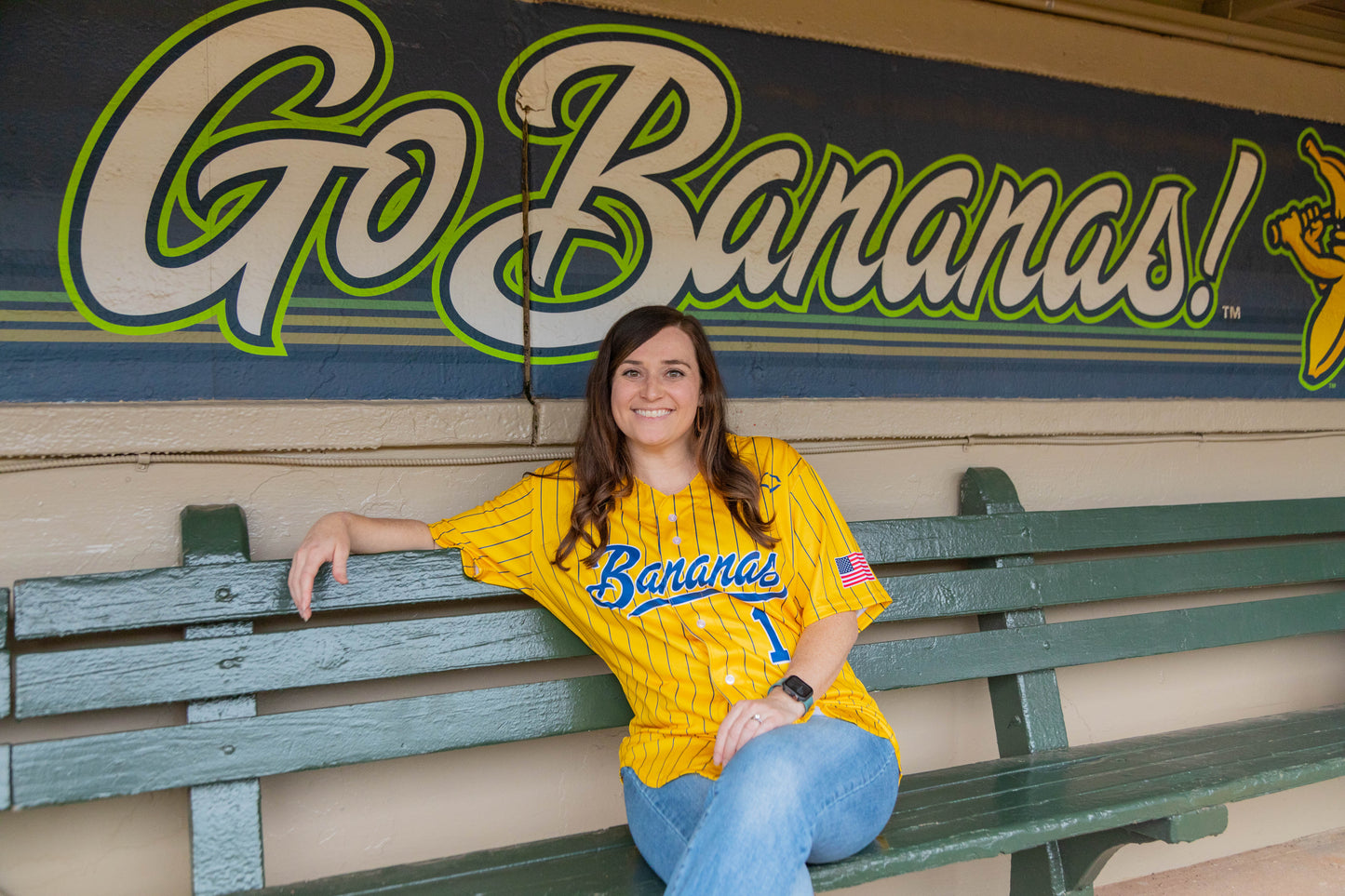 Bananas EvoShield Jersey - Yellow Pin Stripe