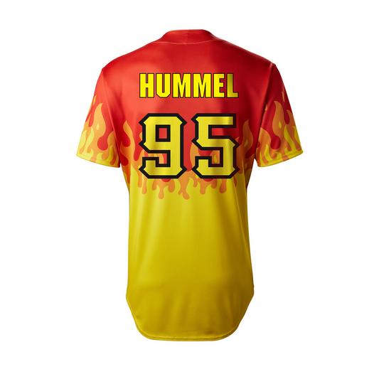 Firefighters Johnny Hummel #95 Player Jersey - Red