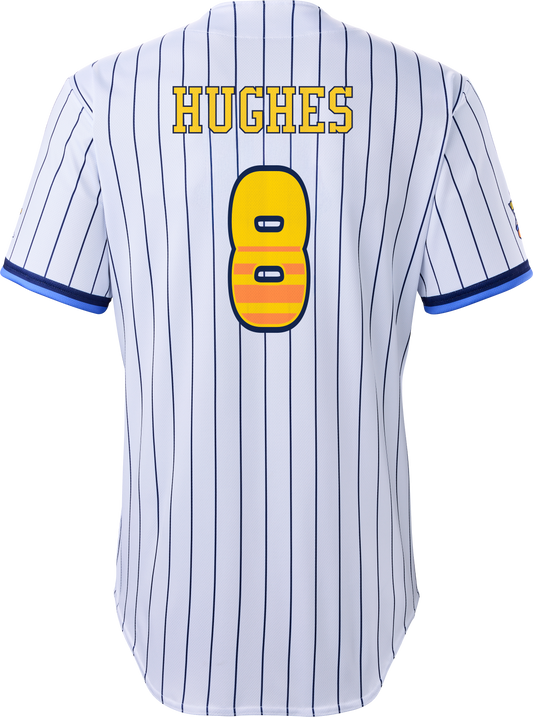 Tailgaters Jonathan Hughes #8 Evoshield Jersey - Pinstripe