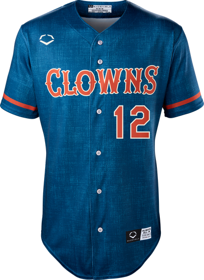 Clowns Niko Hulsizer #12 Evoshield Jersey - Navy