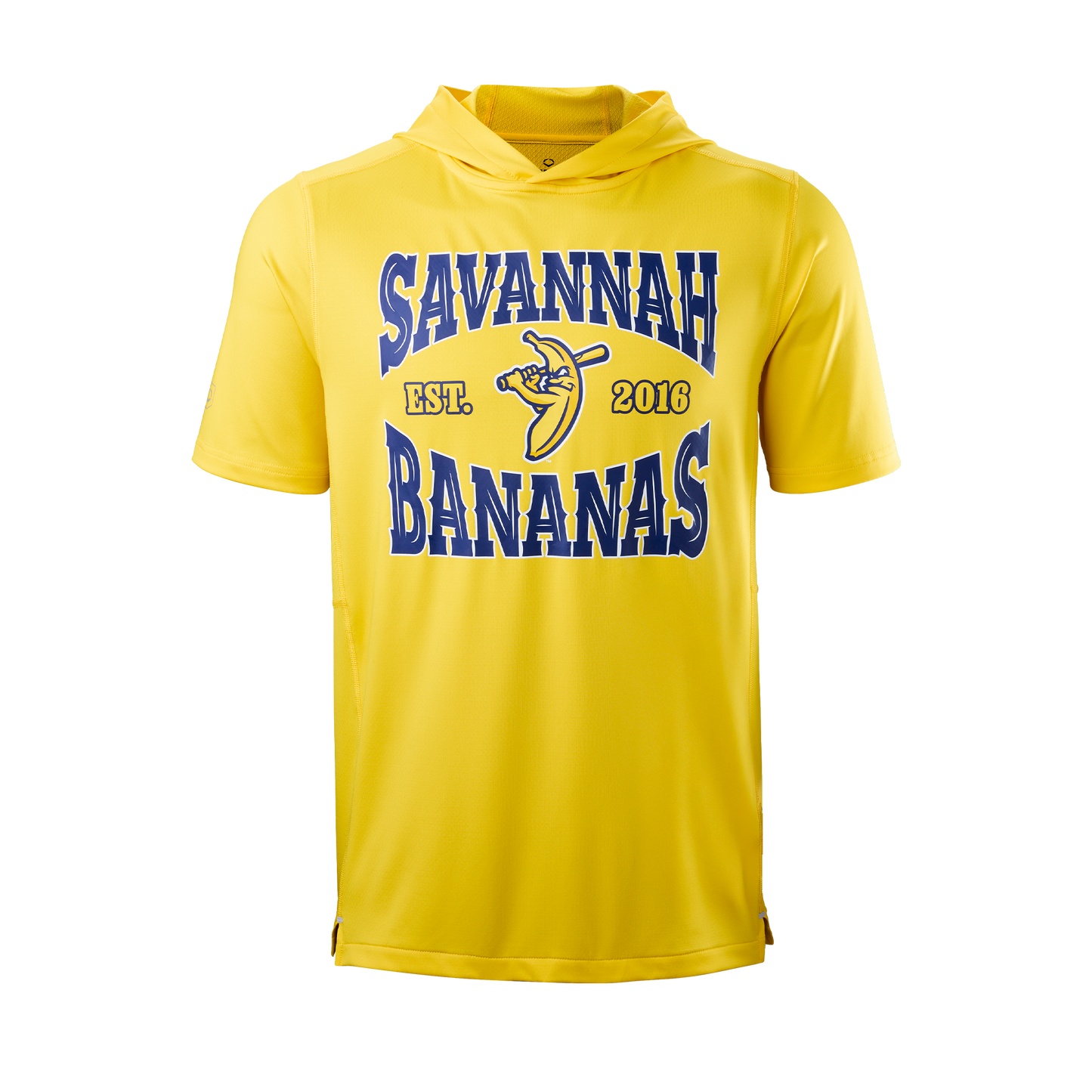 Bananas EvoShield Crowd SS Tech Tee Hoodie - Yellow