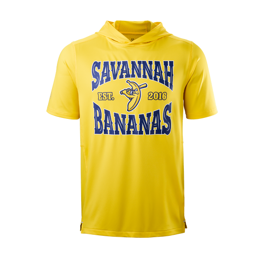 Bananas EvoShield Crowd SS Tech Tee Hoodie - Yellow