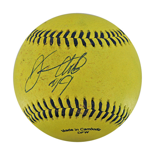 Dan Oberst Autographed Game Used Banana Ball 7.19.25 Busch Stadium 