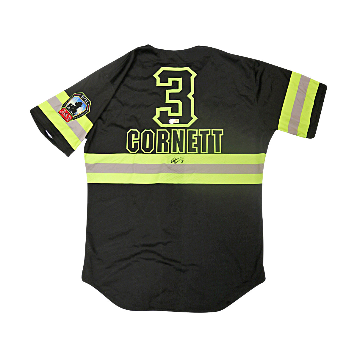 Dalton Cornett Autographed Signed Game Used Yankee Stadium Firefighters Jersey