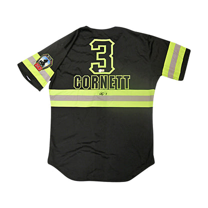 Dalton Cornett Autographed Signed Game Used Yankee Stadium Firefighters Jersey