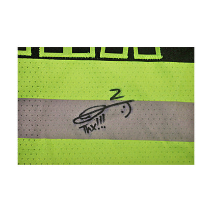 Isaac Parra Signed Inscribed Game Used Yankee Stadium Firefighters Jersey