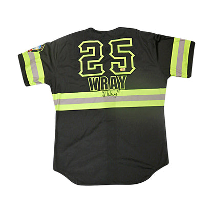 Ga'Von Wray Autographed Signed Game Used Yankee Stadium Firefighters Jersey
