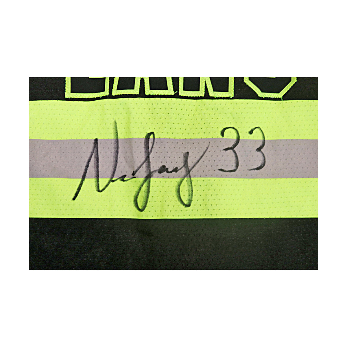 Neil Lang Autographed Signed Game Used Yankee Stadium Firefighters Jersey