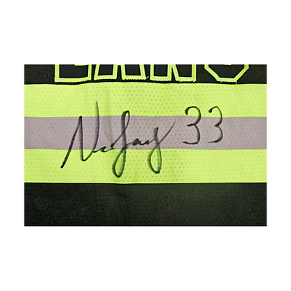 Neil Lang Autographed Signed Game Used Yankee Stadium Firefighters Jersey