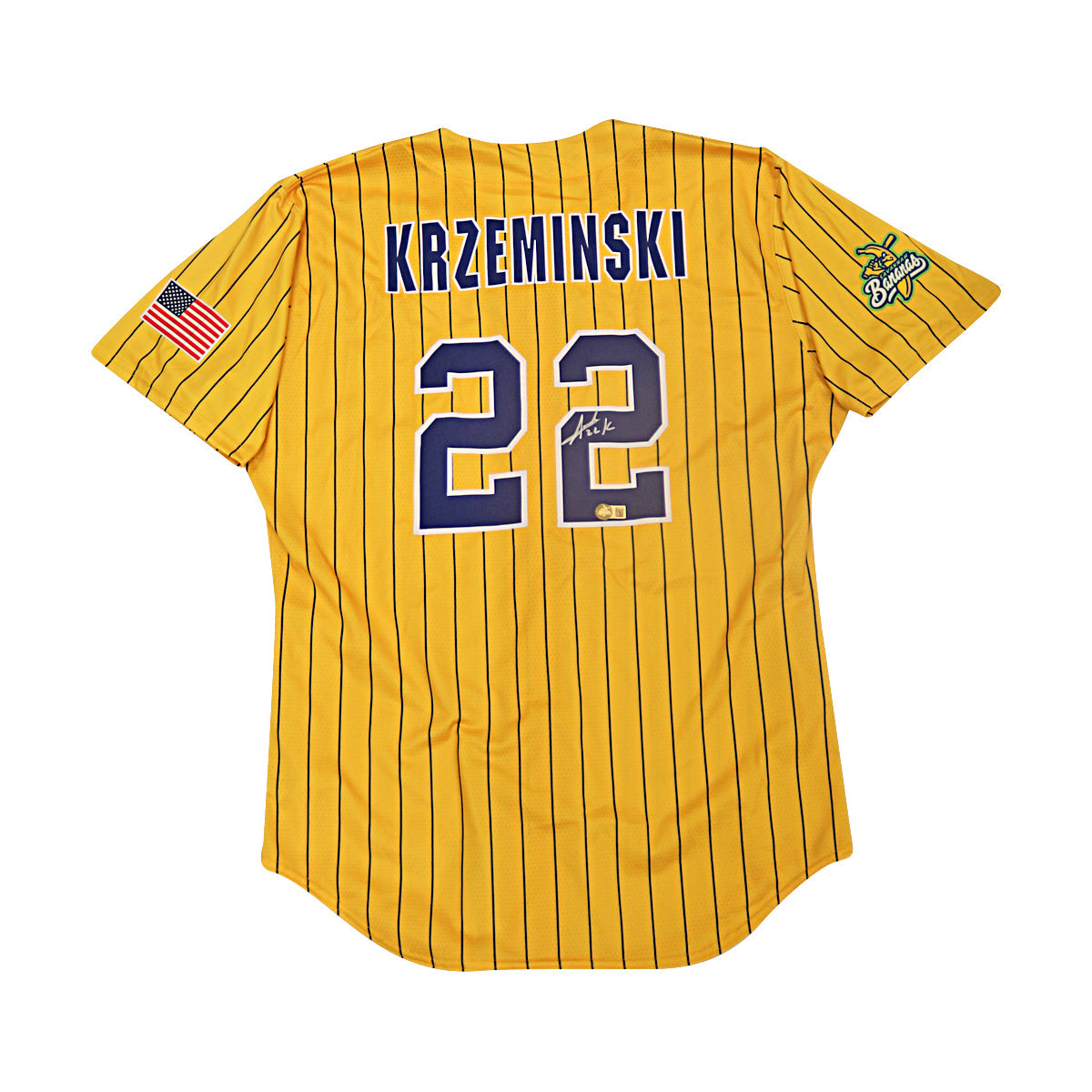 Austin Krzeminski Autographed Signed Game Used Yankee Stadium Savannah Bananas Jersey