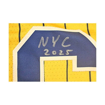 Adam Virant Autographed Inscribed Game Used Yankee Stadium Savannah Bananas Jersey