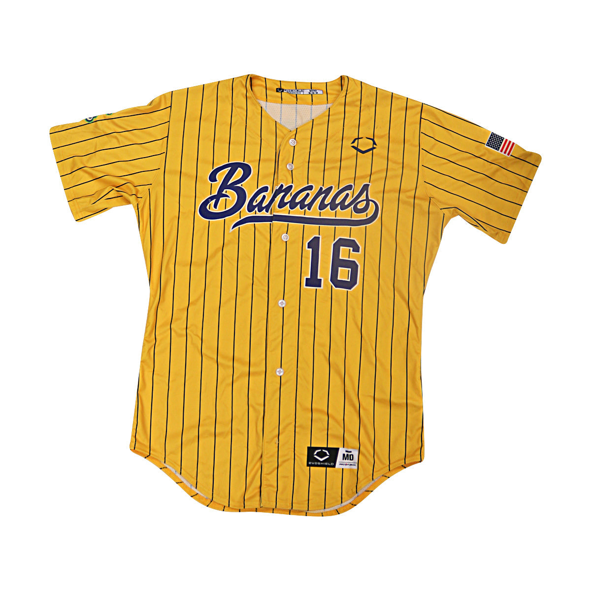 Adam Virant Autographed Inscribed Game Used Yankee Stadium Savannah Bananas Jersey