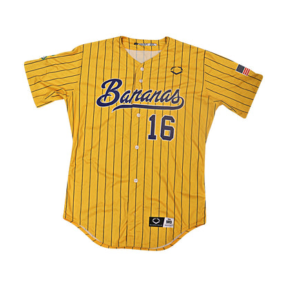 Adam Virant Autographed Inscribed Game Used Yankee Stadium Savannah Bananas Jersey
