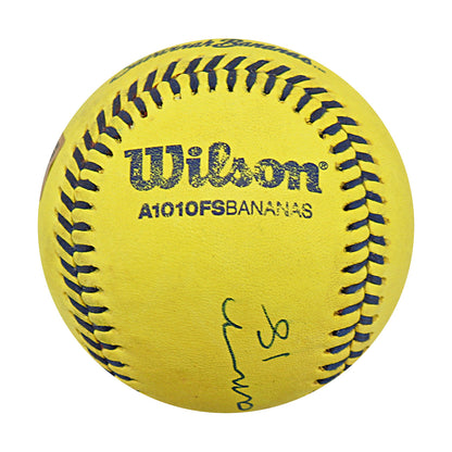 Johnny Damon Autographed Game Used Banana Ball 7.6.25 Fenway Park