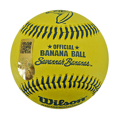 Tony Voiro Indianapolis Clowns Autographed Inscribed Official Banana Ball 2.27.26 FSU Tallahassee Florida