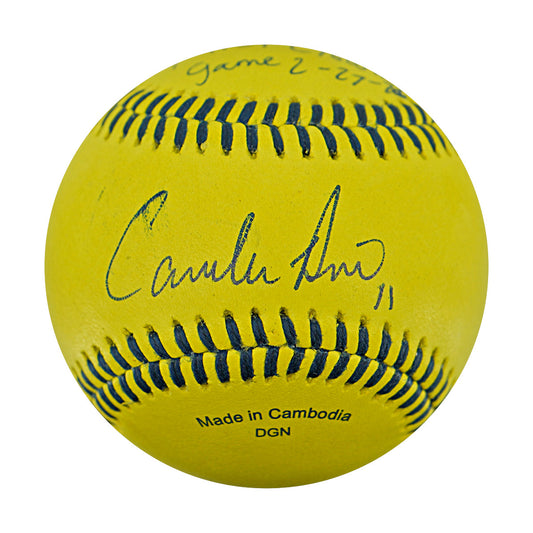 Correlle Prime Indianapolis Clowns Autographed Inscribed Official Banana Ball 2.27.26 FSU Tallahassee Florida