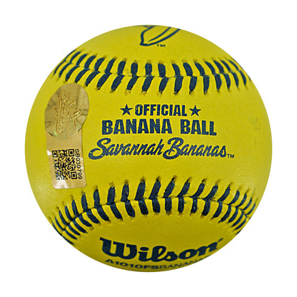 Correlle Prime Indianapolis Clowns Autographed Inscribed Official Banana Ball 2.27.26 FSU Tallahassee Florida
