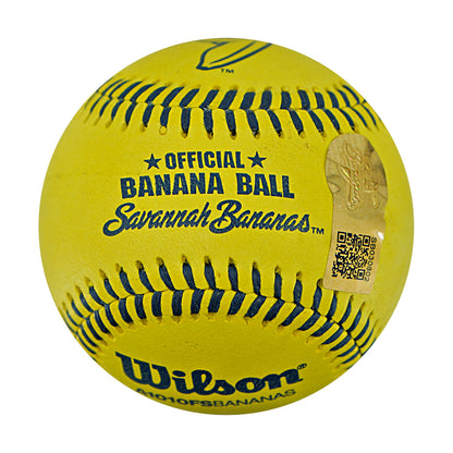 Correlle Prime Indianapolis Clowns Autographed Inscribed Official Banana Ball 2.27.26 FSU Tallahassee Florida