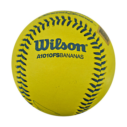 Correlle Prime Indianapolis Clowns Autographed Inscribed Official Banana Ball 2.27.26 FSU Tallahassee Florida