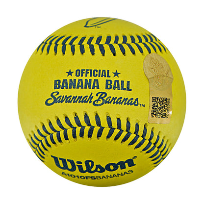Correlle Prime Indianapolis Clowns Autographed Inscribed Official Banana Ball 2.27.26 FSU Tallahassee Florida