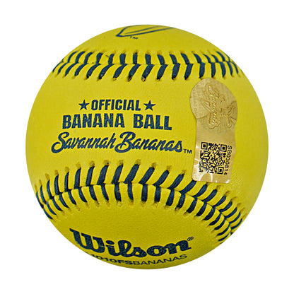 David Griffin Indianapolis Clowns Autographed Inscribed Official Banana Ball 2.27.26 FSU Tallahassee Florida