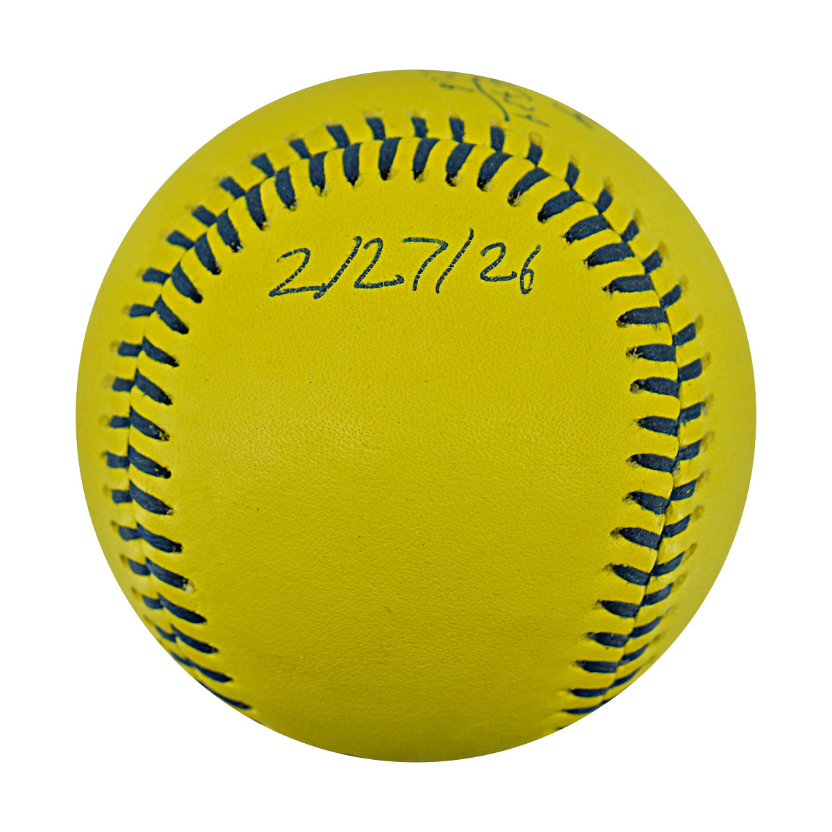 Daniel Foster Indianapolis Clowns Autographed Inscribed Official Banana Ball 2.27.26 FSU Tallahassee Florida