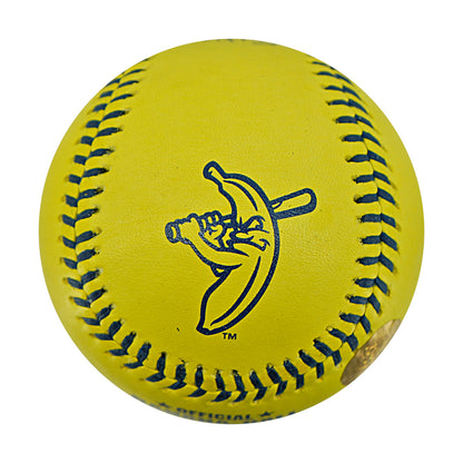 Daniel Foster Indianapolis Clowns Autographed Inscribed Official Banana Ball 2.27.26 FSU Tallahassee Florida