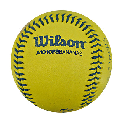 Bill Howard Indianapolis Clowns Autographed Inscribed Official Banana Ball 2.27.26 FSU Tallahassee Florida