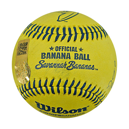 Bill Howard Indianapolis Clowns Autographed Inscribed Official Banana Ball 2.27.26 FSU Tallahassee Florida