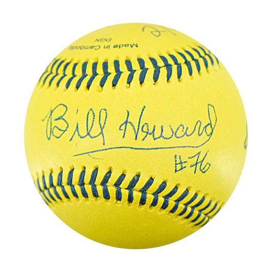 Bill Howard Indianapolis Clowns Autographed Inscribed Official Banana Ball 2.27.26 FSU Tallahassee Florida