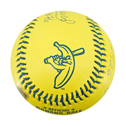 Bill Howard Indianapolis Clowns Autographed Inscribed Official Banana Ball 2.27.26 FSU Tallahassee Florida