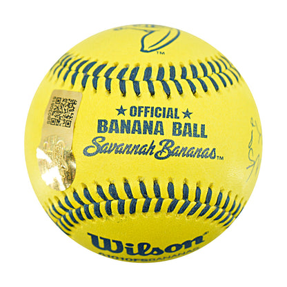 Bill Howard Indianapolis Clowns Autographed Inscribed Official Banana Ball 2.27.26 FSU Tallahassee Florida