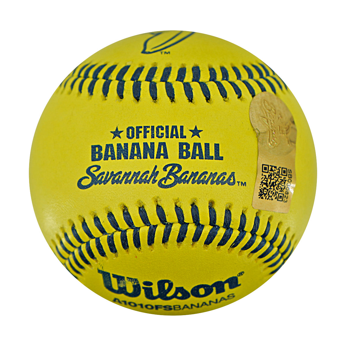 Errick Fox Indianapolis Clowns Autographed Inscribed Official Banana Ball 2.27.26 FSU Tallahassee Florida