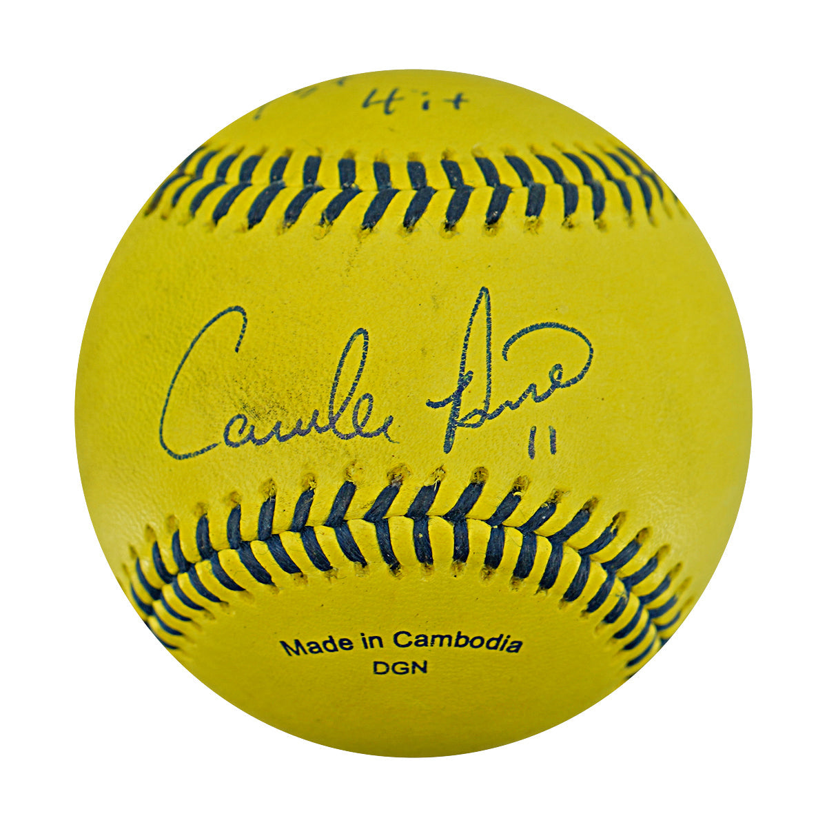 Correlle Prime Indianapolis Clowns Autographed Inscribed First Hit By a Clown Game Used Banana Ball 2.27.26 FSU Tallahassee Florida
