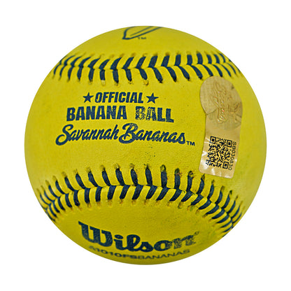 Correlle Prime Indianapolis Clowns Autographed Inscribed First Hit By a Clown Game Used Banana Ball 2.27.26 FSU Tallahassee Florida