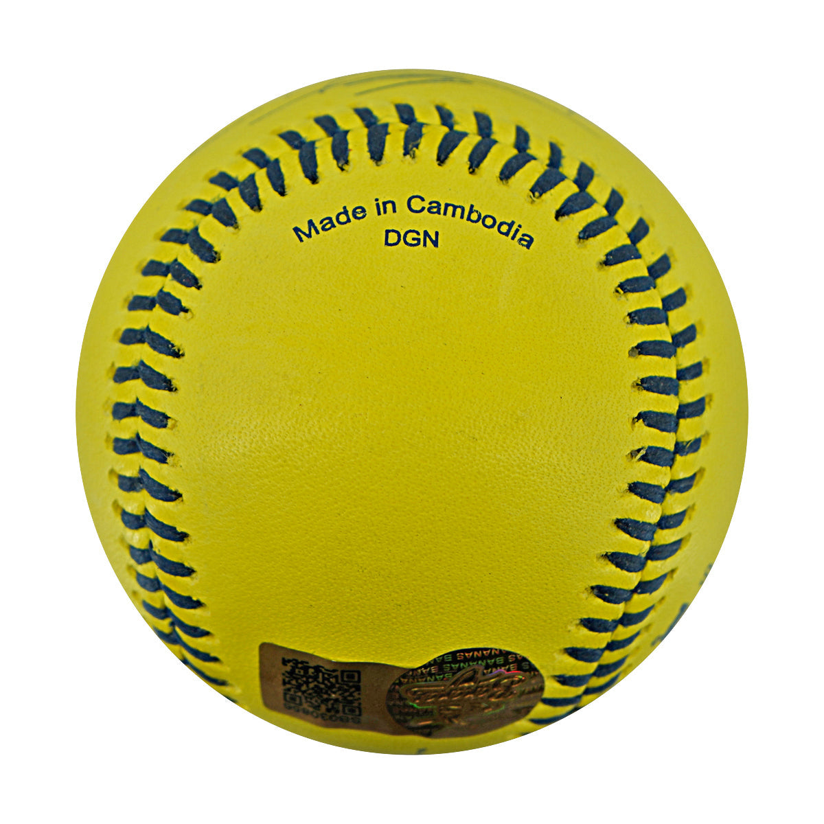 Chris Burgess Indianapolis Clowns Autographed Inscribed Official Banana Ball 2.27.26 FSU Tallahassee Florida