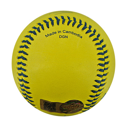 Chris Burgess Indianapolis Clowns Autographed Inscribed Official Banana Ball 2.27.26 FSU Tallahassee Florida