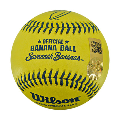 Chris Burgess Indianapolis Clowns Autographed Inscribed Official Banana Ball 2.27.26 FSU Tallahassee Florida