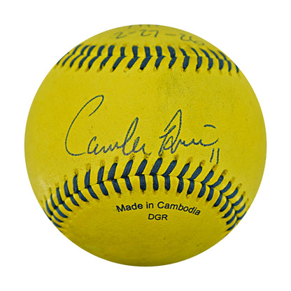 Correlle Prime Indianapolis Clowns Autographed Inscribed Official Banana Ball 2.27.26 FSU Tallahassee Florida
