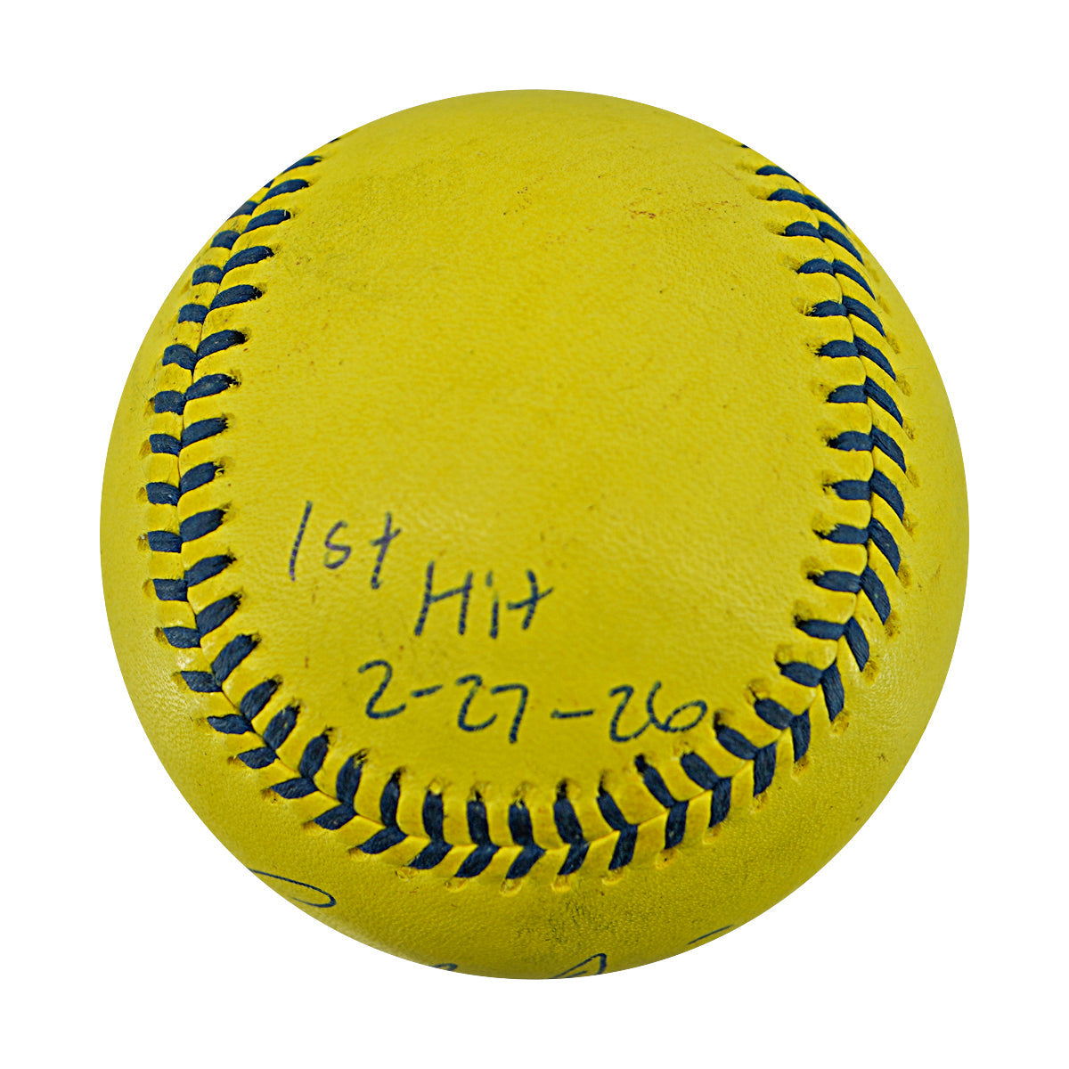 Correlle Prime Indianapolis Clowns Autographed Inscribed Official Banana Ball 2.27.26 FSU Tallahassee Florida
