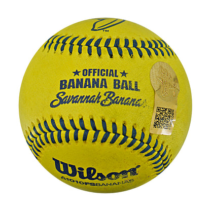 Correlle Prime Indianapolis Clowns Autographed Inscribed Official Banana Ball 2.27.26 FSU Tallahassee Florida