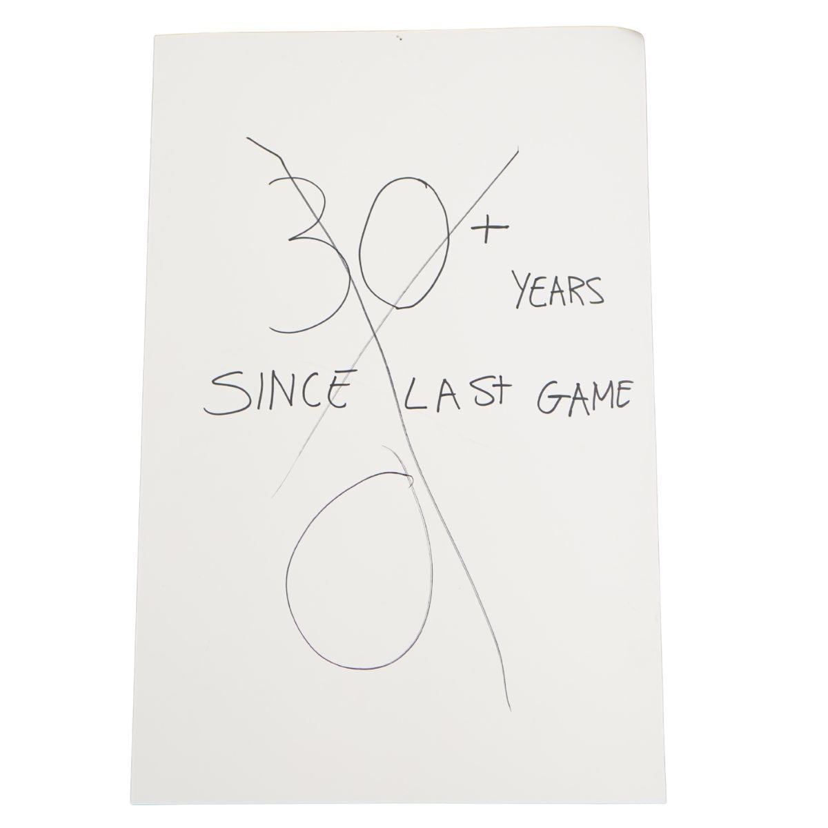 Errick Fox Indianapolis Clowns Autographed Inscribed Game Used Lineup Card 2.27.26 FSU Tallahassee Florida