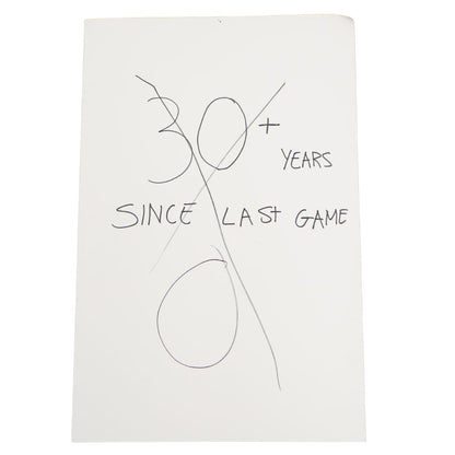 Errick Fox Indianapolis Clowns Autographed Inscribed Game Used Lineup Card 2.27.26 FSU Tallahassee Florida