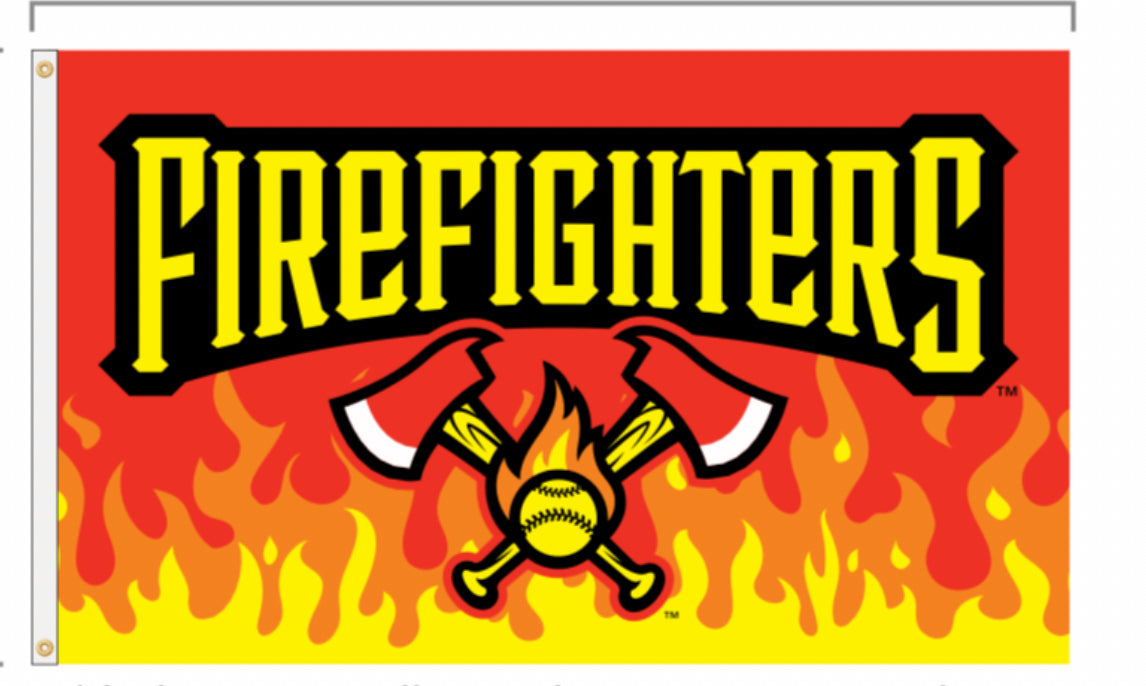 Firefighters Flame 3'X5' Flag