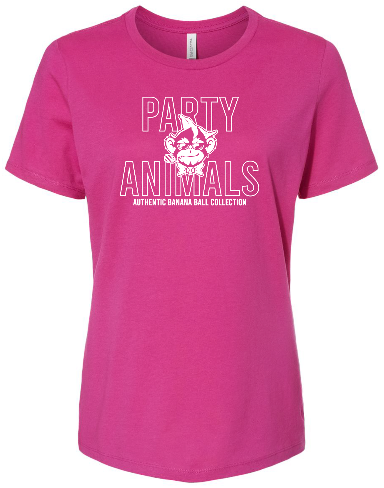 WOMENS Party Animals Roll-Call Tee - Pink