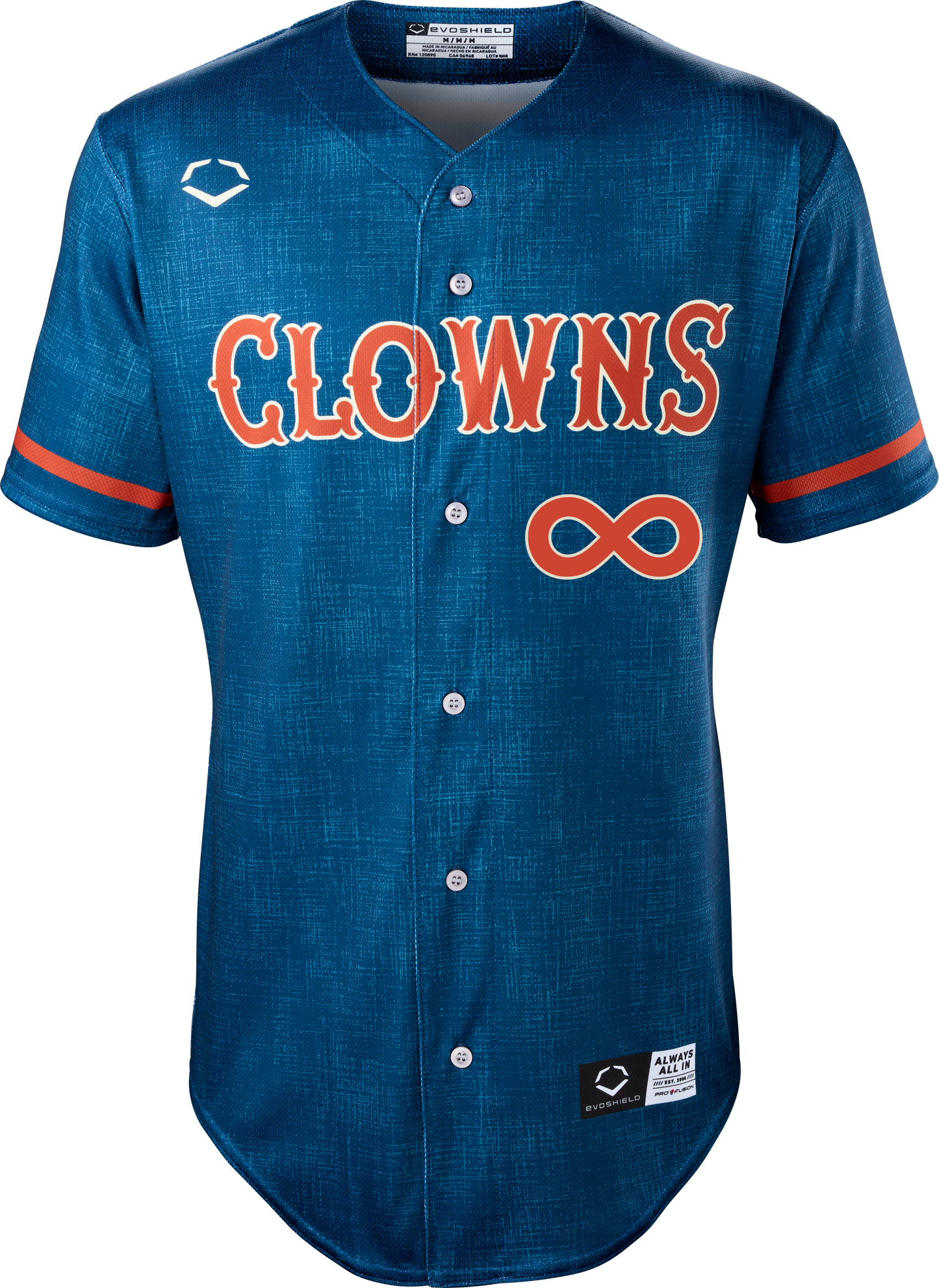 Clowns Fisher Polydoroff Evoshield Jersey - Navy