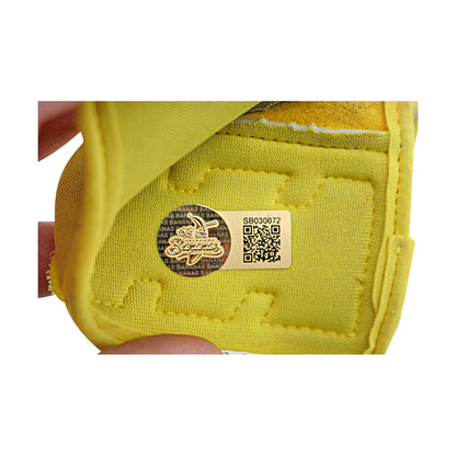 KJ Jackson Savannah Bananas Autographed Inscribed 'GU 2025' Game Worn Pair of Batting Gloves